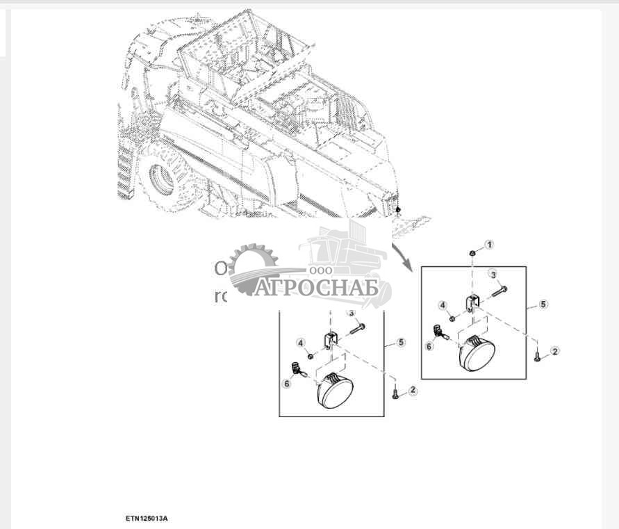 Фонари заднего разгрузочного устройства 